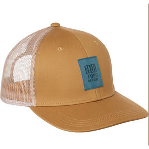 TOPO Trucker Hat Khaki Original Logo Snapback Mesh Hiking‎ Outdoor One Size